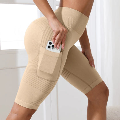 Move 3D — shorty avec poches Boutali, coloris Beige