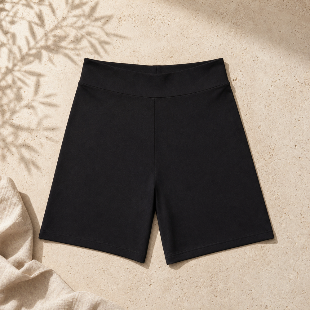 Short antirozaduras BOUTALI negro sobre piedra clara
