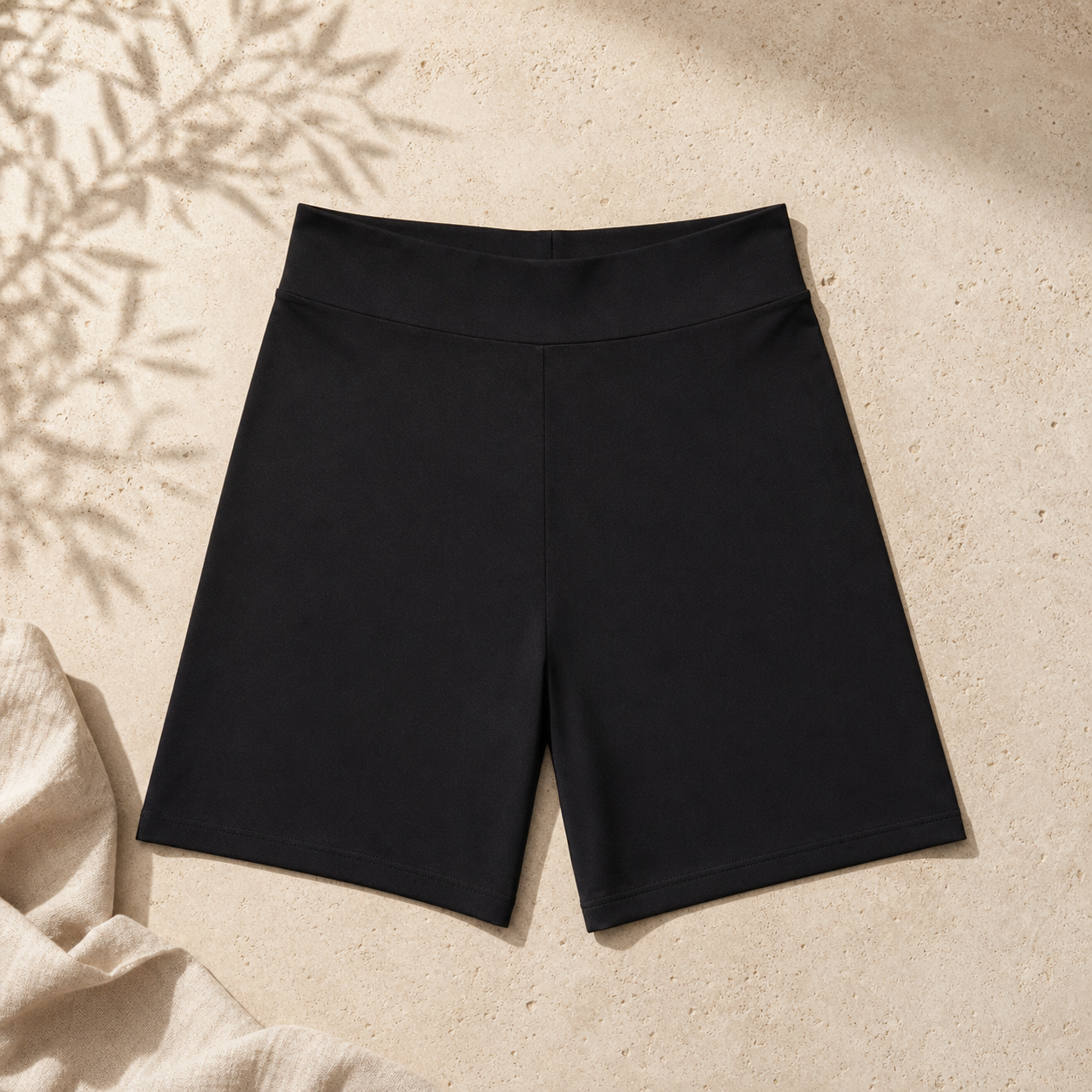 Short antirozaduras BOUTALI negro sobre piedra clara