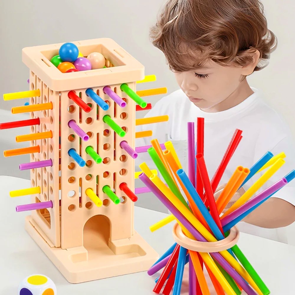 Un enfant concentré devant la tour Tourbille V2